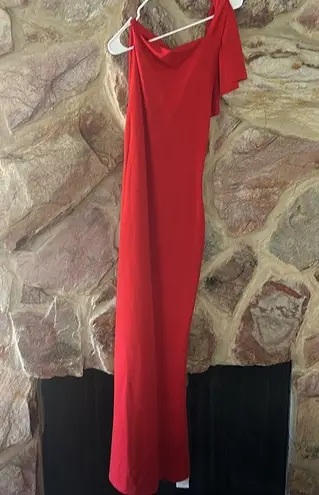 Commense Beloved Knotted Sleeveless Long Dress size M Red Size M