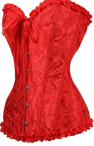Amazon  Red Corset Lace Top - Image 2