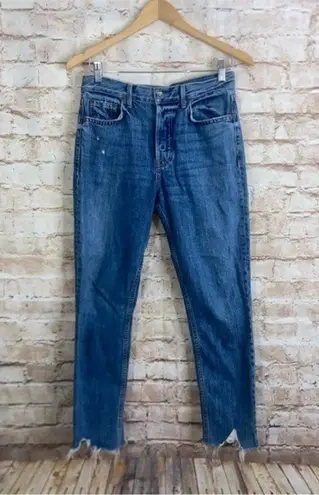 GRLFRND Karolina Forget Me Never High-Rise Crop Size 27