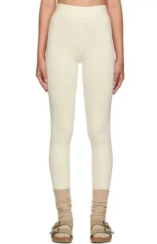 Fear of god ESSENTIALS Stretch Cotton Leggings in Cream Small New as-is pants
