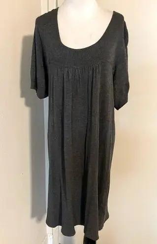 GEORGE Ribbed Versatile Casual Party Outfit Ladies Dress Gray Size 2XL