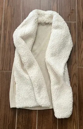 Soft Surroundings Sweater/fur vest size S thumbnail 1