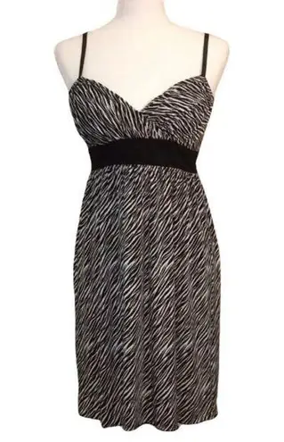 B. Wear Zebra Print Spaghetti Strap Dress Size Small