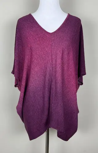 Clara Sun Woo Top Womens XL Purple Dolman Sleeve V