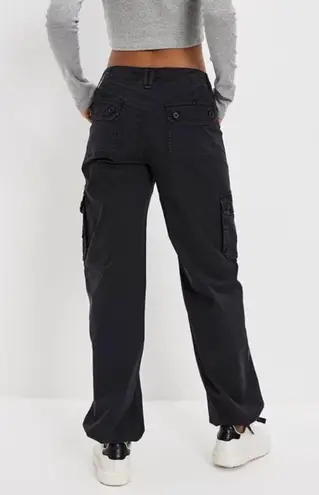 American Eagle Outfitters Black Snappy Stretch Baggy Cargo Jogger