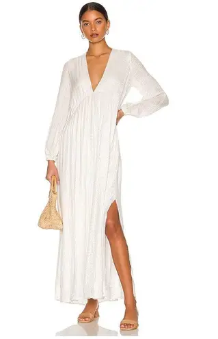 Sundress Chicago Maxi Dress Womens New Medium Large Revolve White