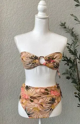 Time And Tru Women’s Tropical Floral Print Two Piece Set NEW Size Small 4/6
