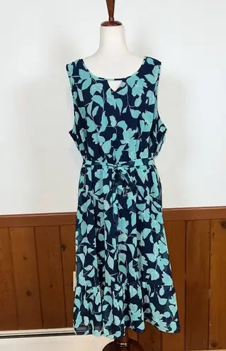 cj banks Pretty  Floral Chiffon MIDI Dress!