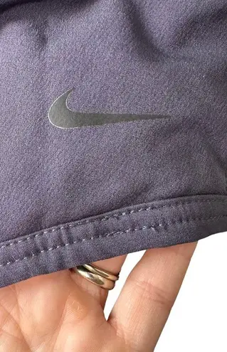 Nike  Purple SHerpa Pullover Hoodie Sweatshirt Women's Size Small Pockets