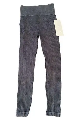 Aura Nwt Leggings Textured Ribbed Sporty Everyday Casual School Athleisure