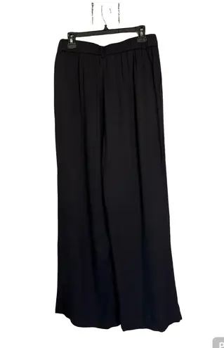 Commense Black Wide Leg Trousers NWT | High Waist Pleated Work Dress Pants L Size L