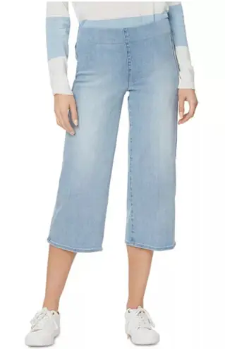 NYDJ Pull On Cropped Wide Leg Jeans in Solstice Wash Size 10