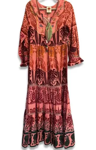 Farm Rio NWT Ainika Print Macaws Maxi Dress Size XS