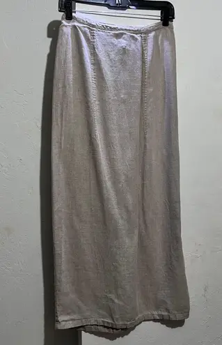 Lin N Laundry Lin N Laudry Maxi Skirt Linen Size 38 FR