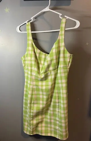 Empyer Zumiez Green and White Tank Dress