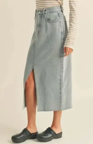 Industry  Republic Clothing Denim Midi Skirt