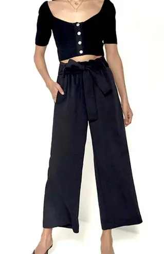 Wilfred Aritzia High Rise Pleated Paperbag Trouser Cropped Gelas Pant