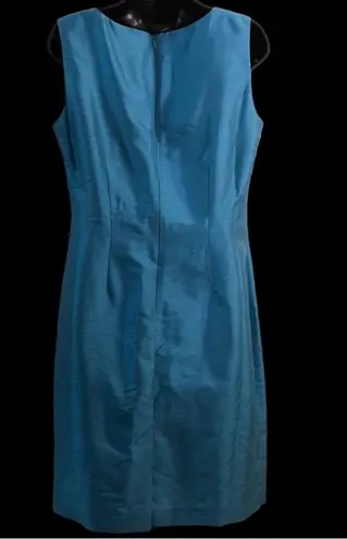 Danny & Nicole Vintage NY Blue Sleeveless V Neck Mini Dress