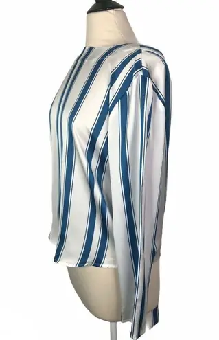 One Teaspoon  Cocktail Stripe Backless Chloe Top Long Sleeve Womans Large NWT