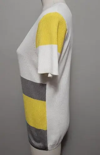 Spanner preppy colorblock scoopneck sweater size small