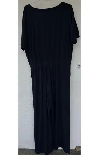 Pact Charlie Black Jumpsuit Organic Cotton Flowy Stretch Breathable Oversized Size XXL