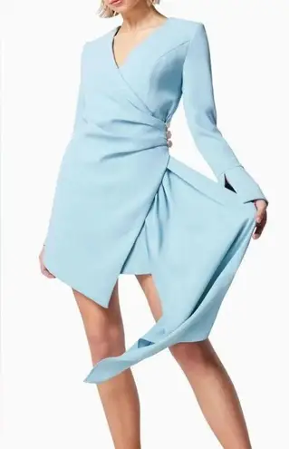 Elliatt NWT Corsican Blazer Mini Dress in Sky Blue Size Small