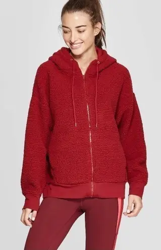 C9 Champion Sherpa Fleece Zip Red NWT Size XS