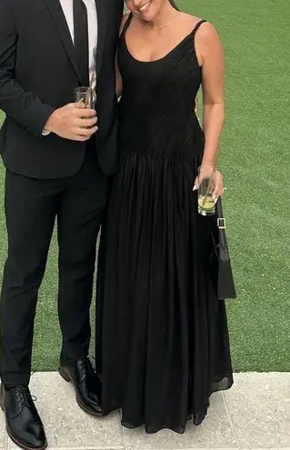 RENE RUIZ COLLECTION | hand draped gown $1,295 Black Size 4