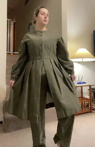 Victorian riding costume set Green Size L