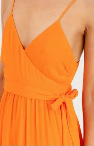 Mara Hoffman 💕 SWIM💕 Alma Sleeveless Wrap Front Maxi Dress ~ Orange Small S