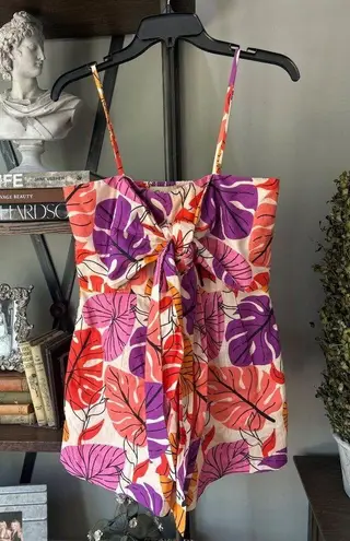 Anthropologie Ollari Harlow Romper Pink