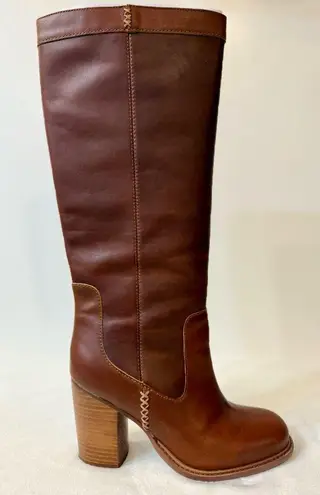 Kelsi Dagger Brooklyn Lodge Leather Tall Boot in Peanut Brown Size 9