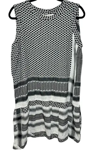 Summery Copenhagen Black and White Cotton Sleeveless Size L Lined Lightweight Size L