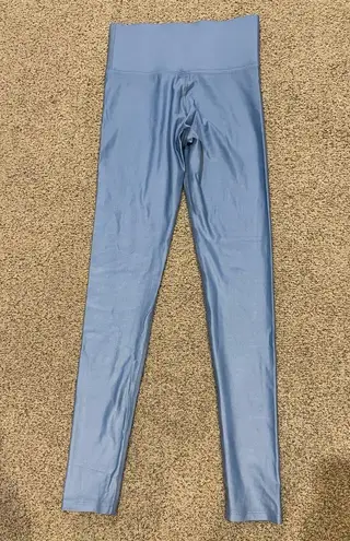 Carbon38 High Waisted Legging in Takara Shine Denim Blue Size XS