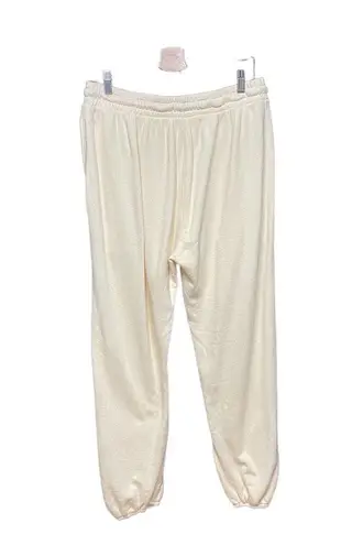 Citizens of Humanity  Laila Casual Fleece Pants Joggers Twilight Cream Size Large