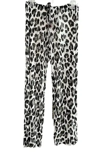 Jordan Taylor Beachwear leopard print sheer pants