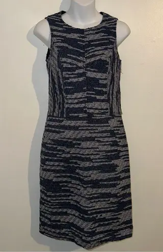 Derek Lam Striped Jaquard Knee-Length Sheath pencil Dress Size 0 Silk Lined 🆕