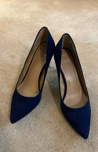 14th & Union Navy Suede Heels, 10