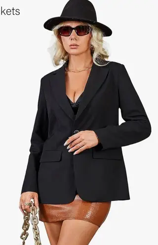 Bellivera Women's Blazer Jacket Casual Solid Long Sleeve Open Front Office Work Outwear