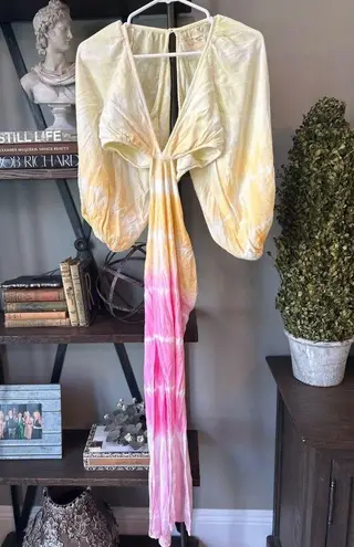 Jen's Pirate Booty Rio Sonora Dress Rio Rainbow Lightning Tie Dye Womens Size XS