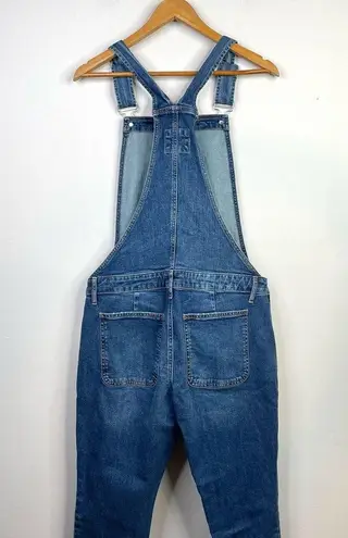 Gap  Maternity Ankle Cropped Stretch Denim Jean Bib Overalls pants womens S new