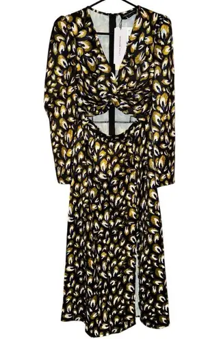Little Mistress NWT Print Powell Cutout Dress Size UK 10 US 6