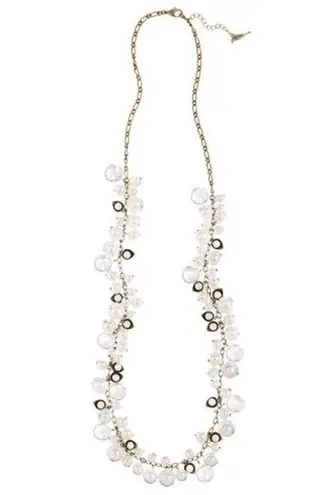 Chloe + Isabel Pearl and Crystal Drops Necklace