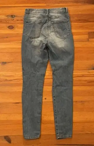 William Rast High Waist Skinny Distressed Denim Blue Jeans Womens Size 27 - Image 4