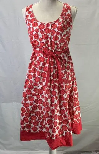 Motherhood Maternity Scoop Neck Red Floral Sundress Size Medium