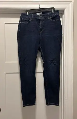 Lane Bryant  Blue Curvy Fit High Rise Skinny Jeans Magic Waistband Plus Size 14