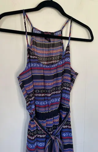 Lorena Rose sleeveless maxi dress Boho lined tie belt colorful women’s size S Multiple - Image 5