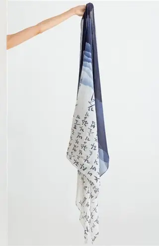 Boutique NEW "Full of Wonder" Blue Wrap Long Shawl Scarf