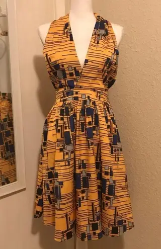 Open back dress Yellow Size M