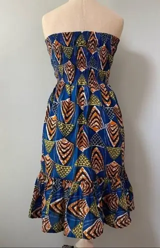 Moda International Tube Top Strapless Dress Blue